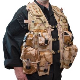 British Military MOLLE Combat Vest with Pouches