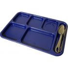 U.S. G.I. Cambro 6-Compartment Meal Tray, 4 Pack