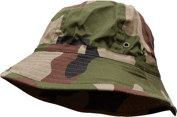 French military desert hat, with neck cover