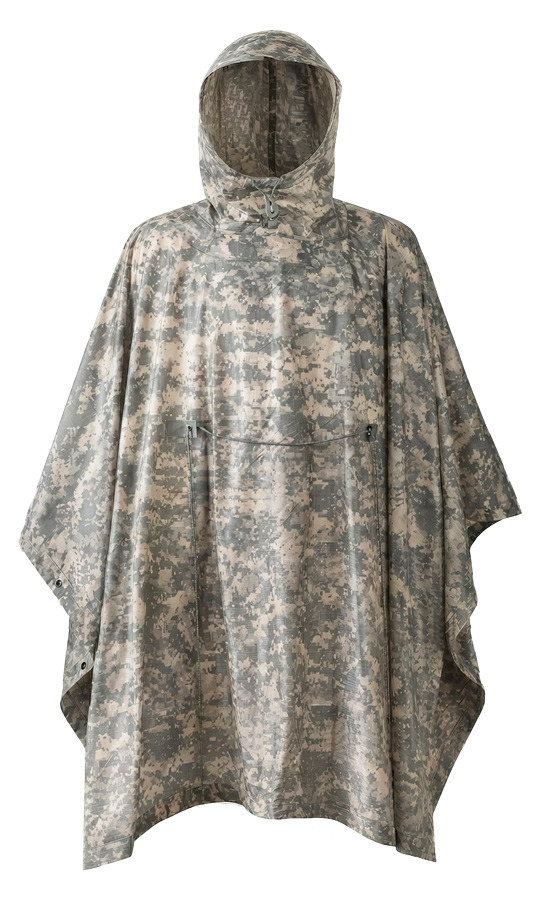 U.S. G.I. Rip-stop Poncho, ACU Digital - Coleman's Military Surplus