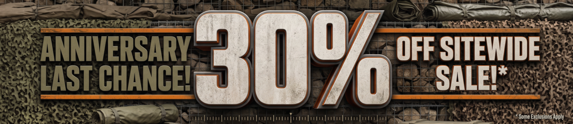 Last Chance 30% Off