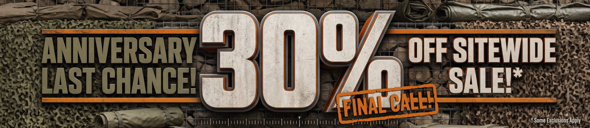 Last Chance 30% Off
