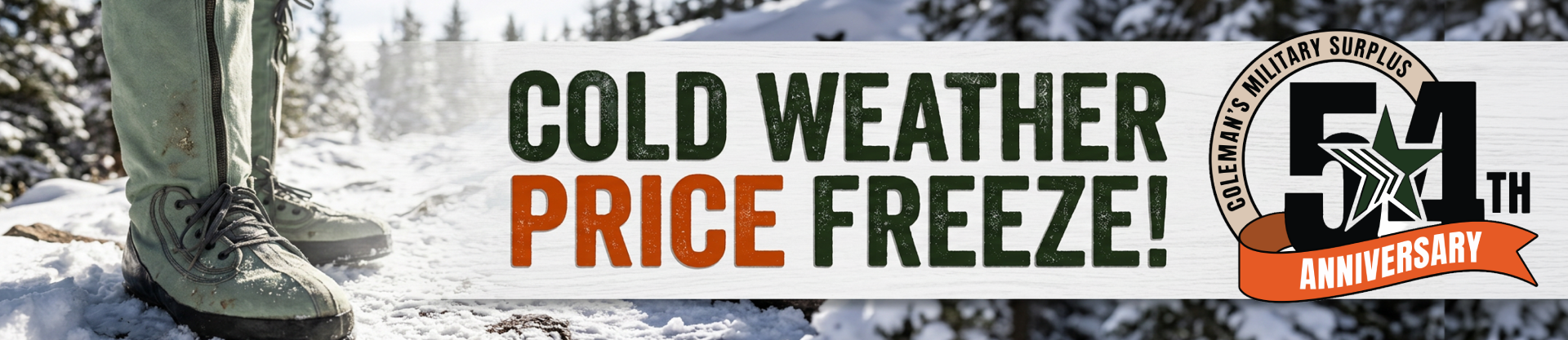 Coleman Cold Weather Price Freeze