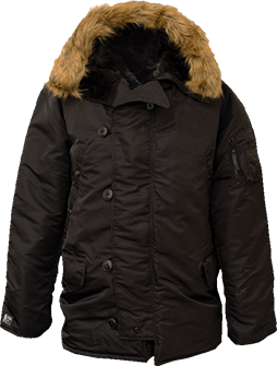 N-3B Extreme Cold Weather Parka-Black-Large