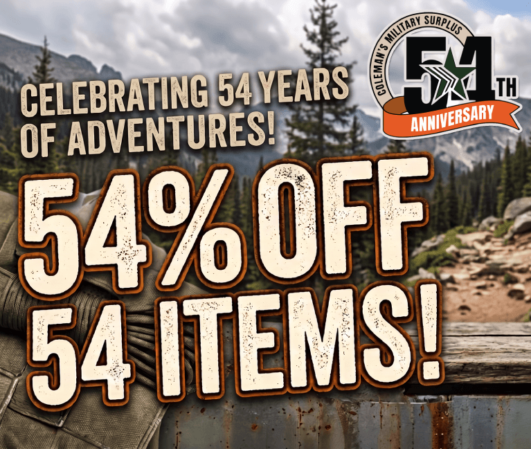 Coleman 54% Off 54 Items – 54th Anniversary Sale