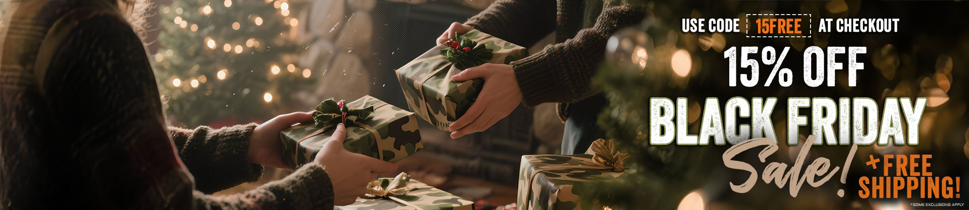 Black Friday Sale: 15% Off + Free Shipping 