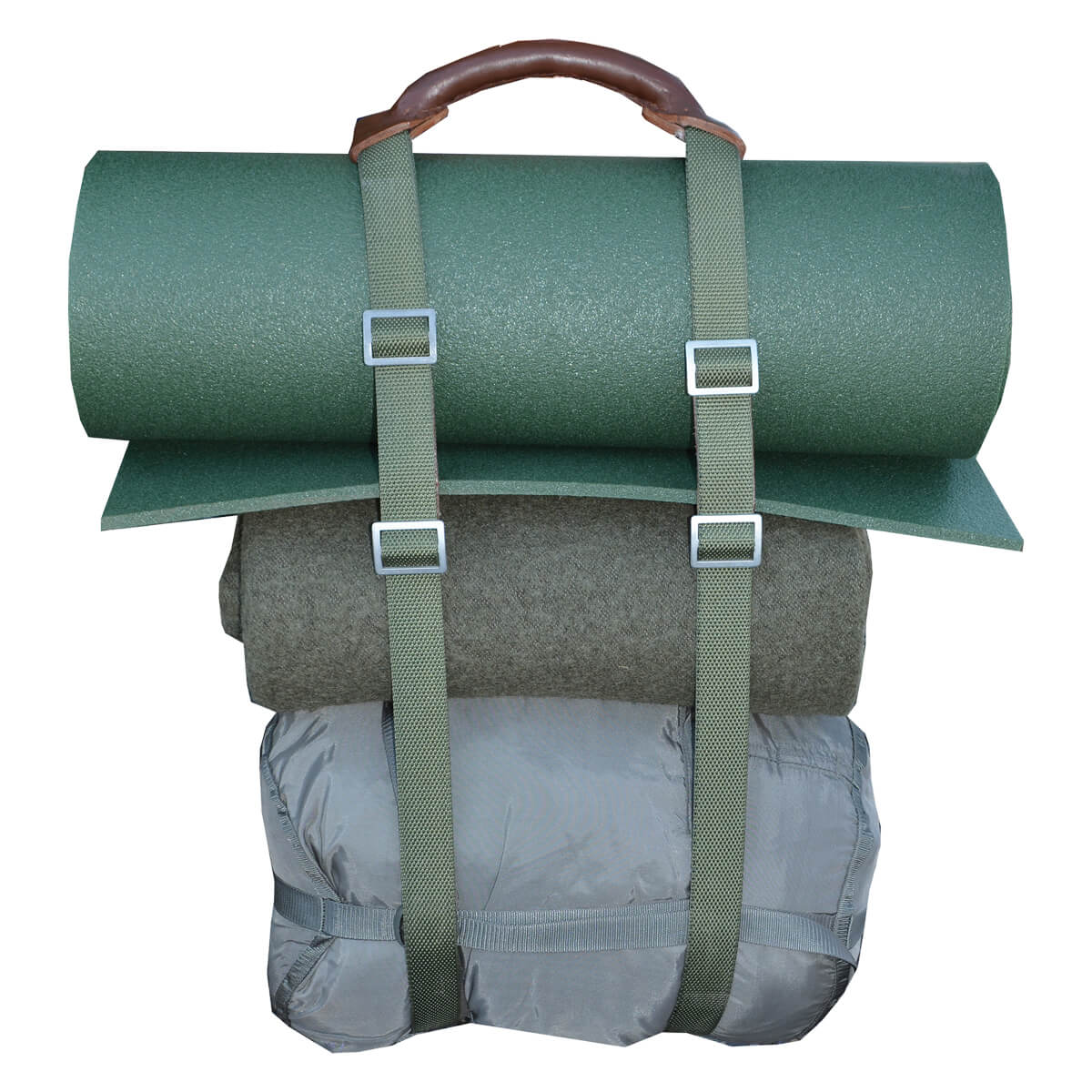 Polish carry handle for tent and backpack camping