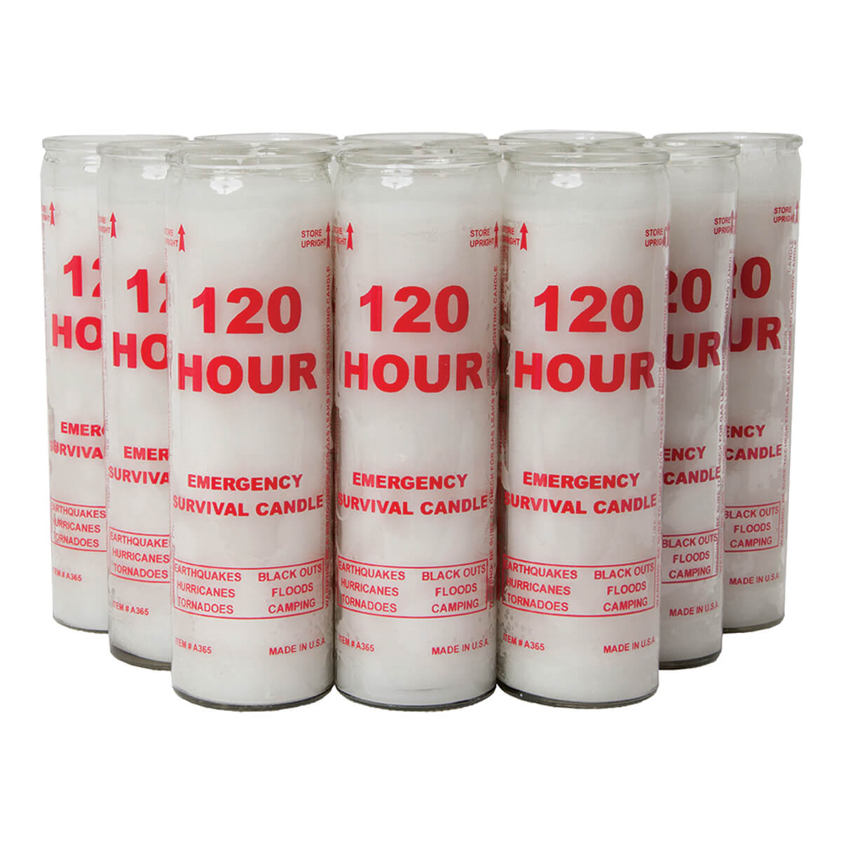 Emergency Candle, 120 hr, 2 pack