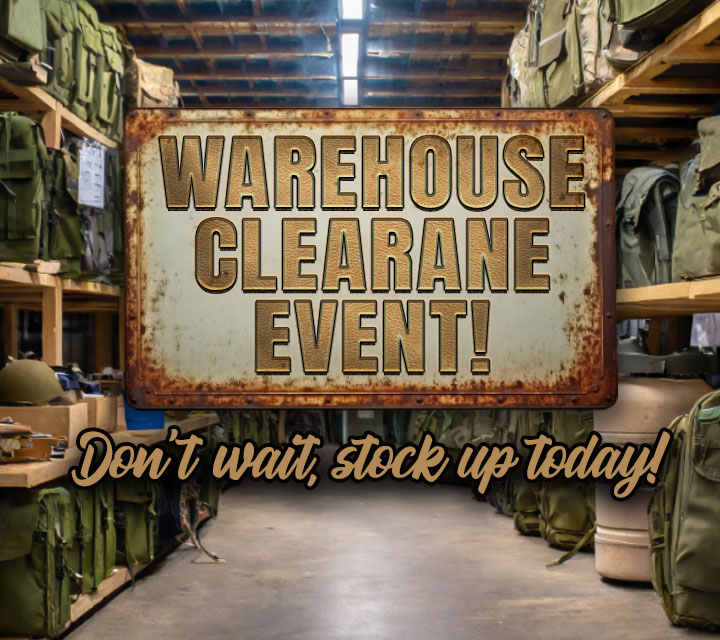 Coleman's Warehouse Clearance Sale - Up to 70% Off on Military Items